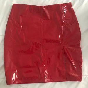 Nasty gal red mini skirt NWOT